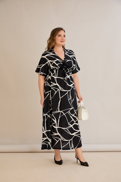 Rochie de vara marime mare din viscoza Kosara