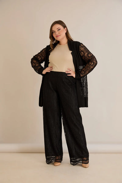 Compleu mărime mare elegant de sărbătoare din dantelă