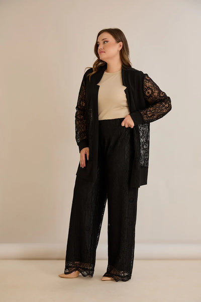 Compleu mărime mare elegant de sărbătoare din dantelă