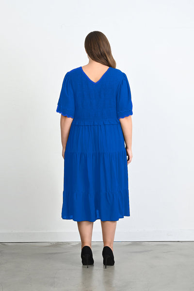 Rochie atractiva de vara marime mare - albastru
