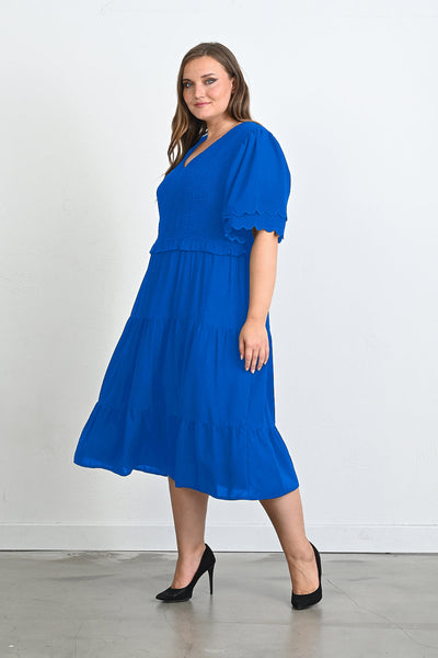Rochie atractivă de vara marime mare - albastru