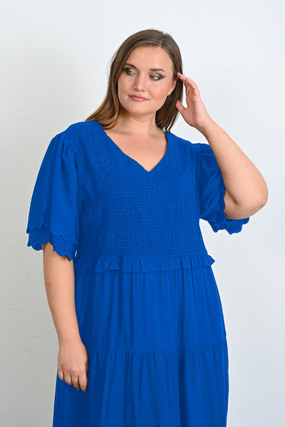Rochie atractiva de vara marime mare - albastru