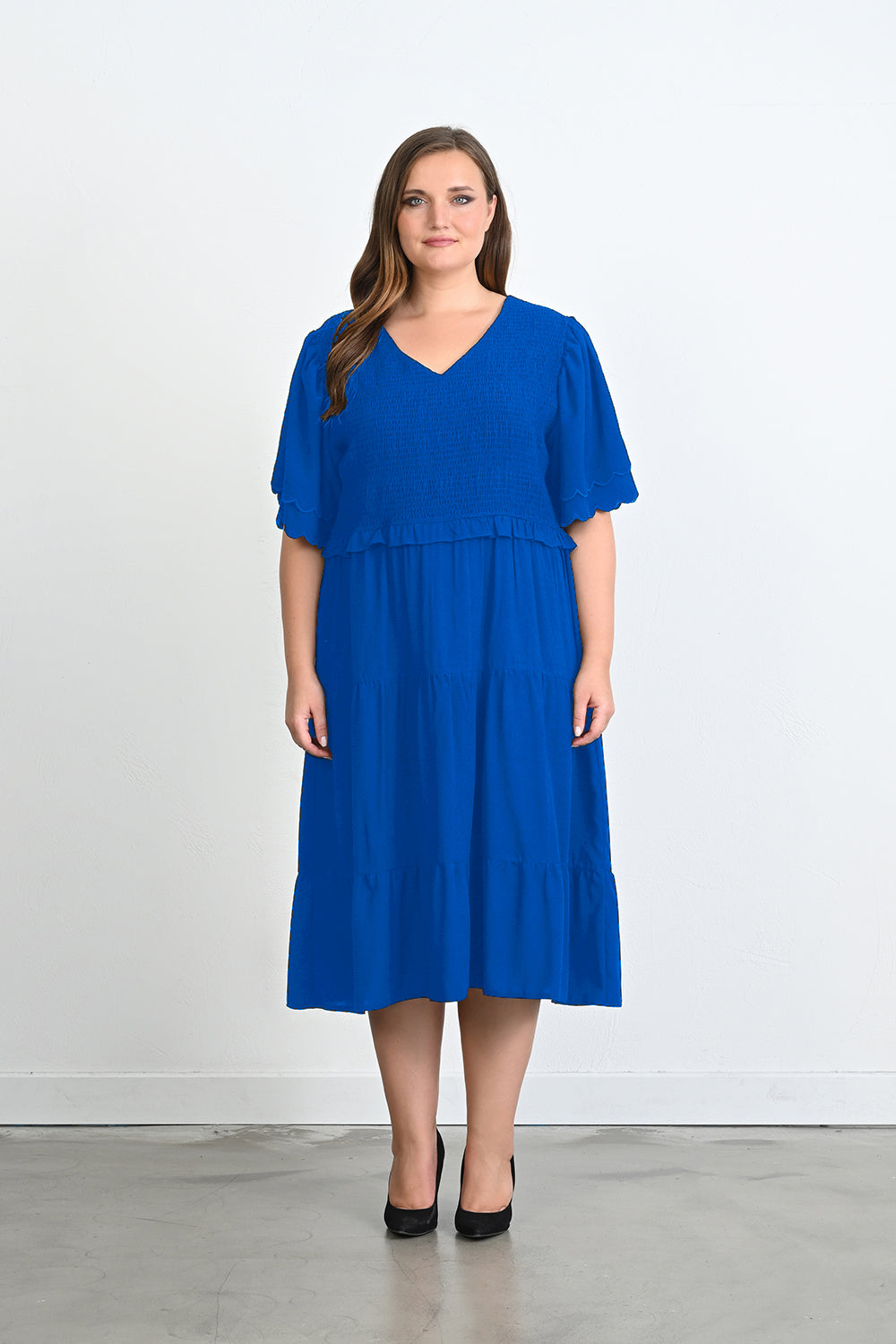 Rochie atractiva de vara marime mare - albastru