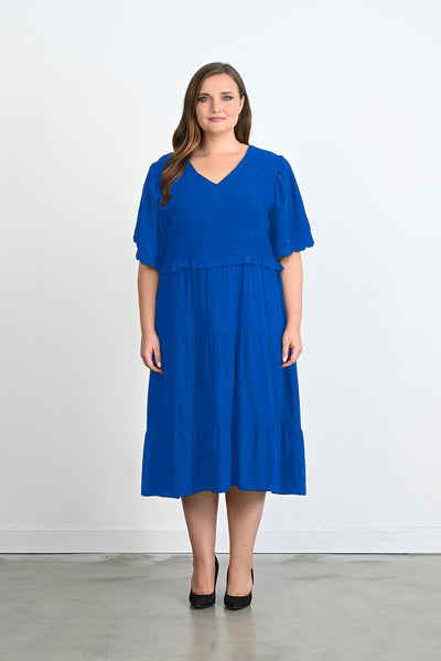 Rochie atractiva de vara marime mare - albastru