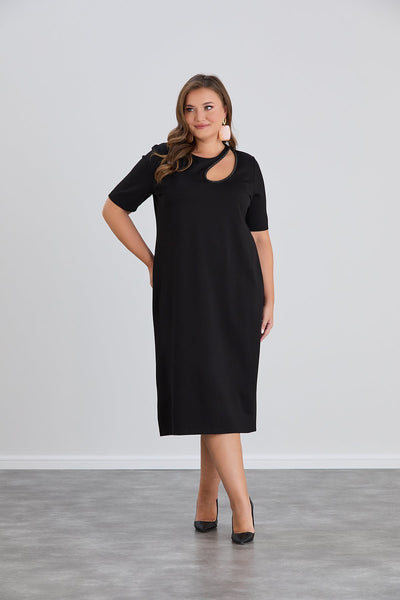 Rochie marime mare cu deschidere din pietricele delicate