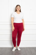 Colant marime mare din bumbac cu sold pana la 150 cm. - malina