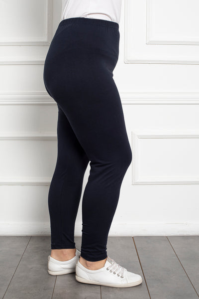 Colant marime mare din bumbac cu sold pana la 160 cm. - albastru inchis