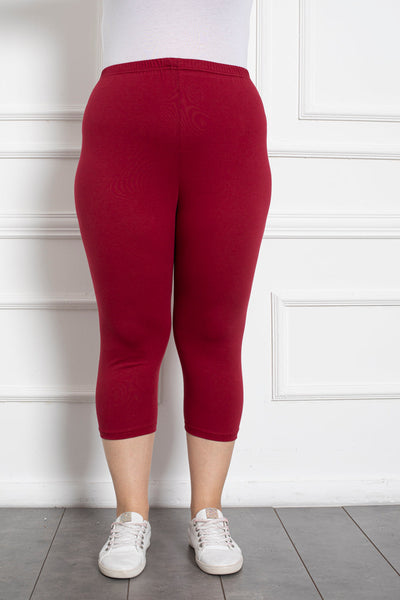 Colant marime mare din bumbac trei sferturi cu sold pana la 160 cm. - rosu