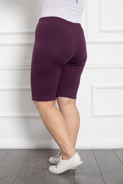 Colant marime mare scurt din bumbac cu sold pana la 160 cm. - liliac