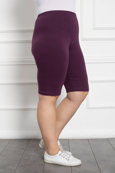Colant marime mare scurt din bumbac cu sold pana la 160 cm. - liliac