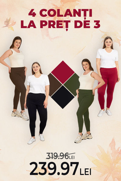 CUMPĂRĂ 4 COLANȚI ȘI PLĂTEȘTE DOAR 3! SET DE 4 COLANȚI DIN BUMBAC PENTRU ȘOLDURI DE PÂNĂ LA 150 CM