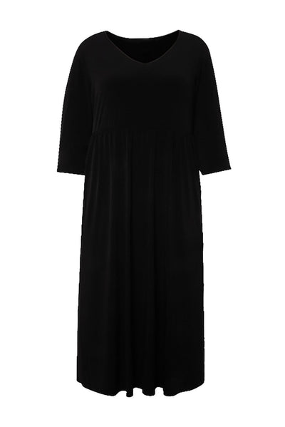 Rochie marime mare din vascoza elastica pana la 200 cm. sold - negru