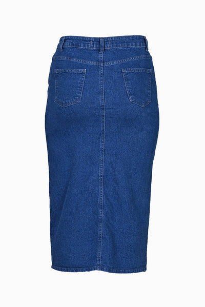 Fusta din denim marime mare - denim