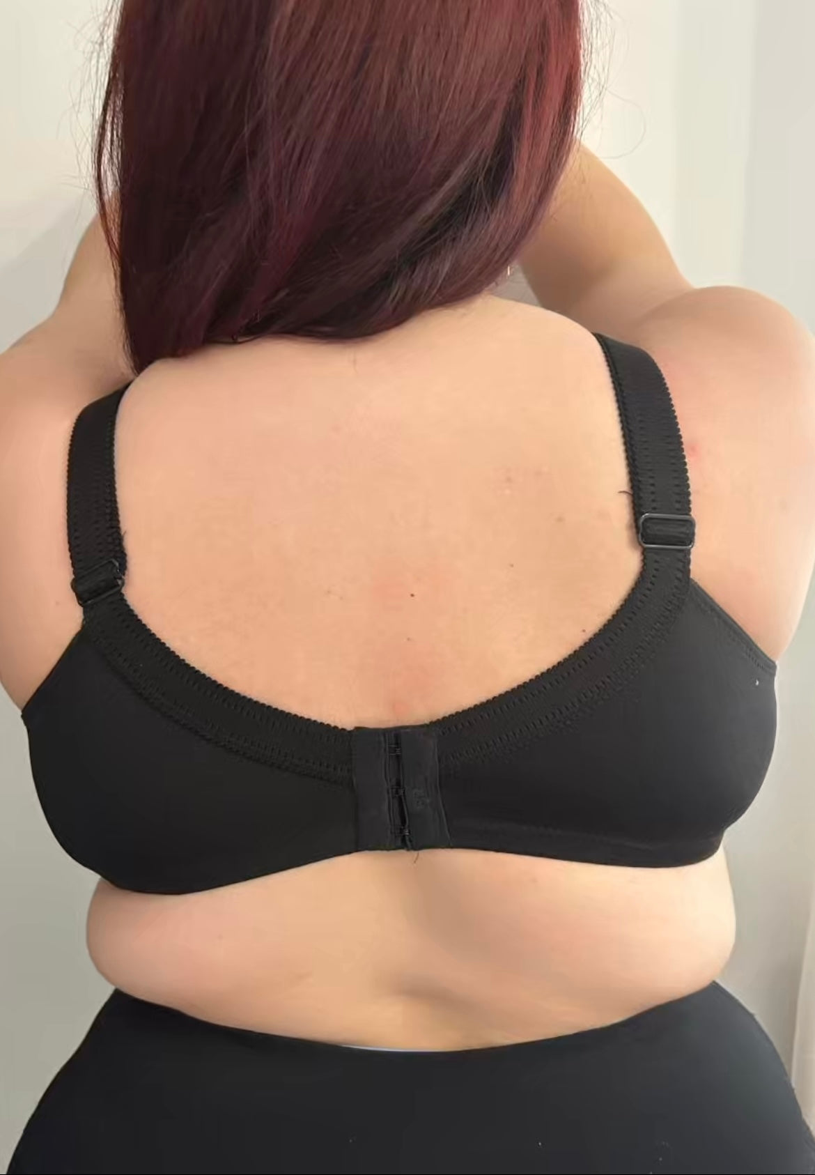 Sutien marime mare cu dantela cupa moale fara sarma 906 - negru