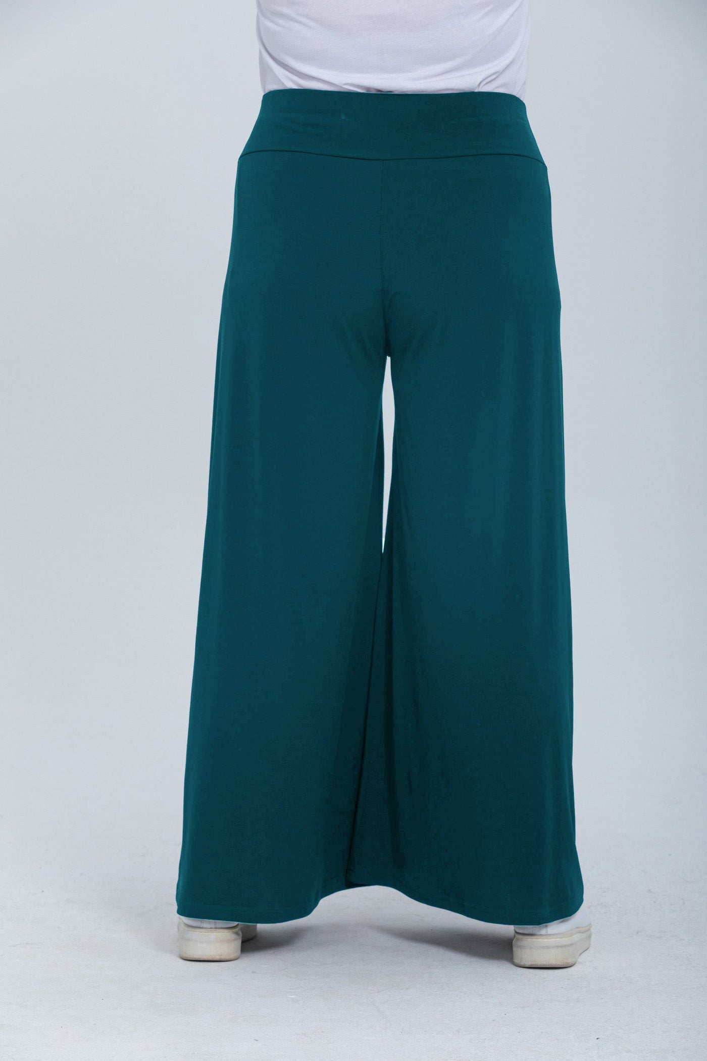 Fusta pantalon marime mare cu buzunare Polly - verde