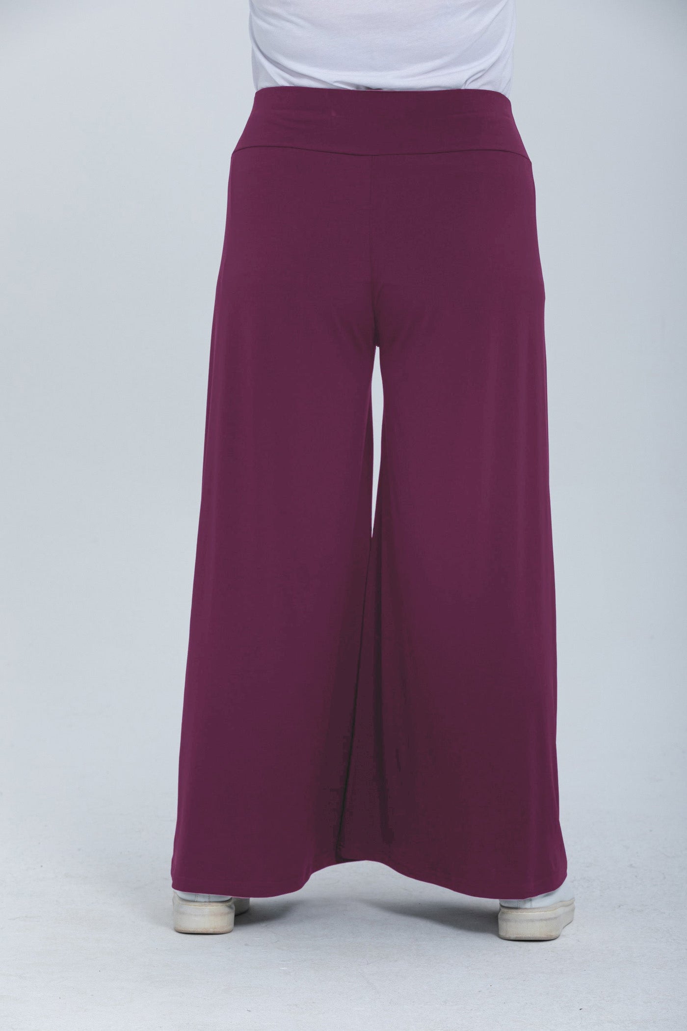 Fusta pantalon marime mare cu buzunare Polly - liliac