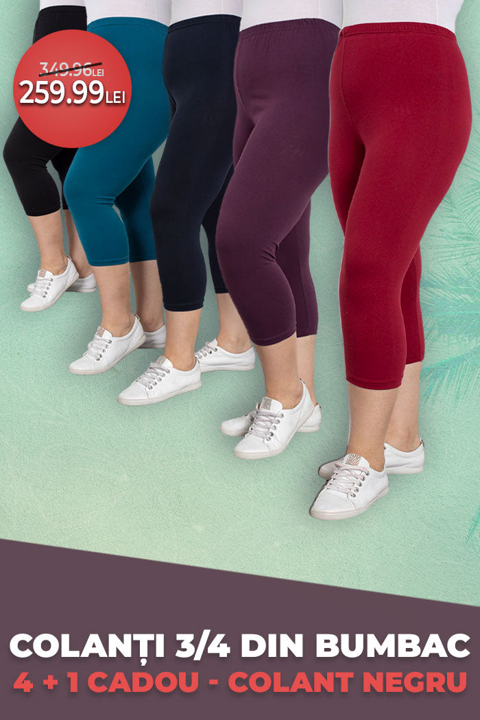 PRIMITI 5, PLATITI DOAR 4! SET 5 BUC. COLANTI DIN BUMBAC CU SOLD DE PANA LA 160 CM.