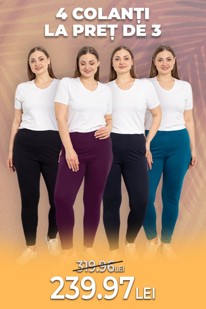 PRIMITI 4, PLATITI DOAR 3! SET 4 BUC. COLANTI DIN BUMBAC CU SOLD DE PANA LA 160 CM.