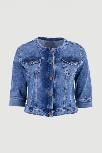 Jacheta de blugi scurta marime mare