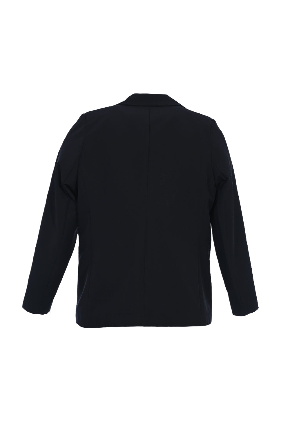 Елегантно сако с хастар и две копчета  в големи размери- черен
