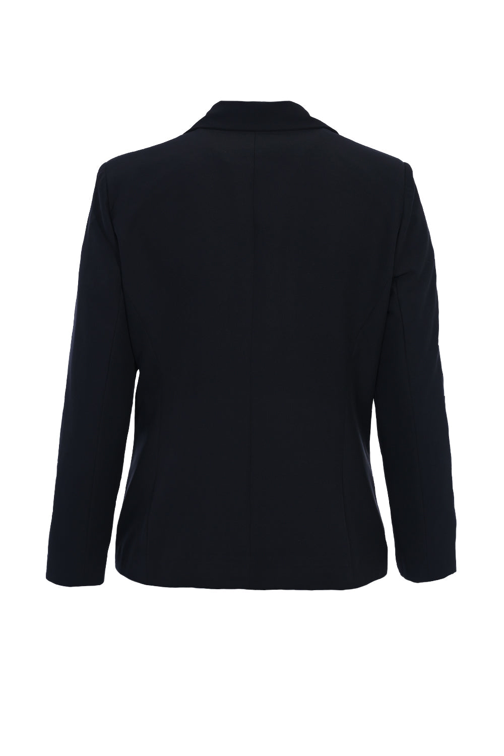 Елегантно сако с хастар - черен в големи размери