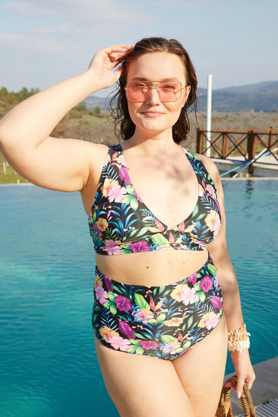 Sutien de baie marime mare - floral