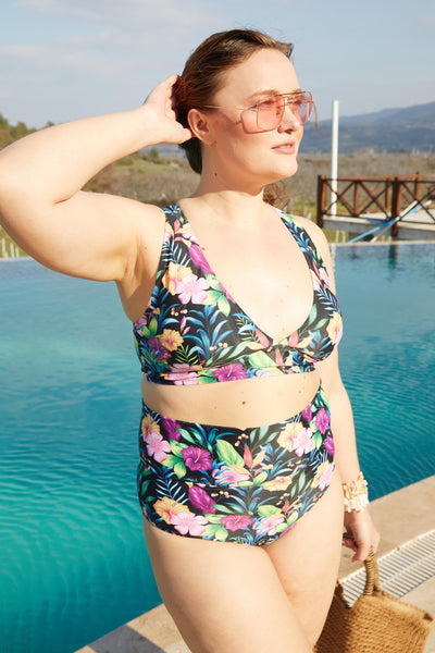 Sutien de baie marime mare - floral